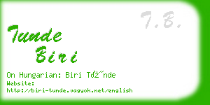 tunde biri business card
